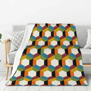 Shining Cloro Overlook Print Throw Blanket Soft Cozy Micro Fleece Blanket Lightweight Blankets for Bed Couch