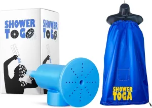 Shower to Go: Portable Camping Shower and Shower Toga – Wearable Shower Garment, Privacy RV & Camping Shower