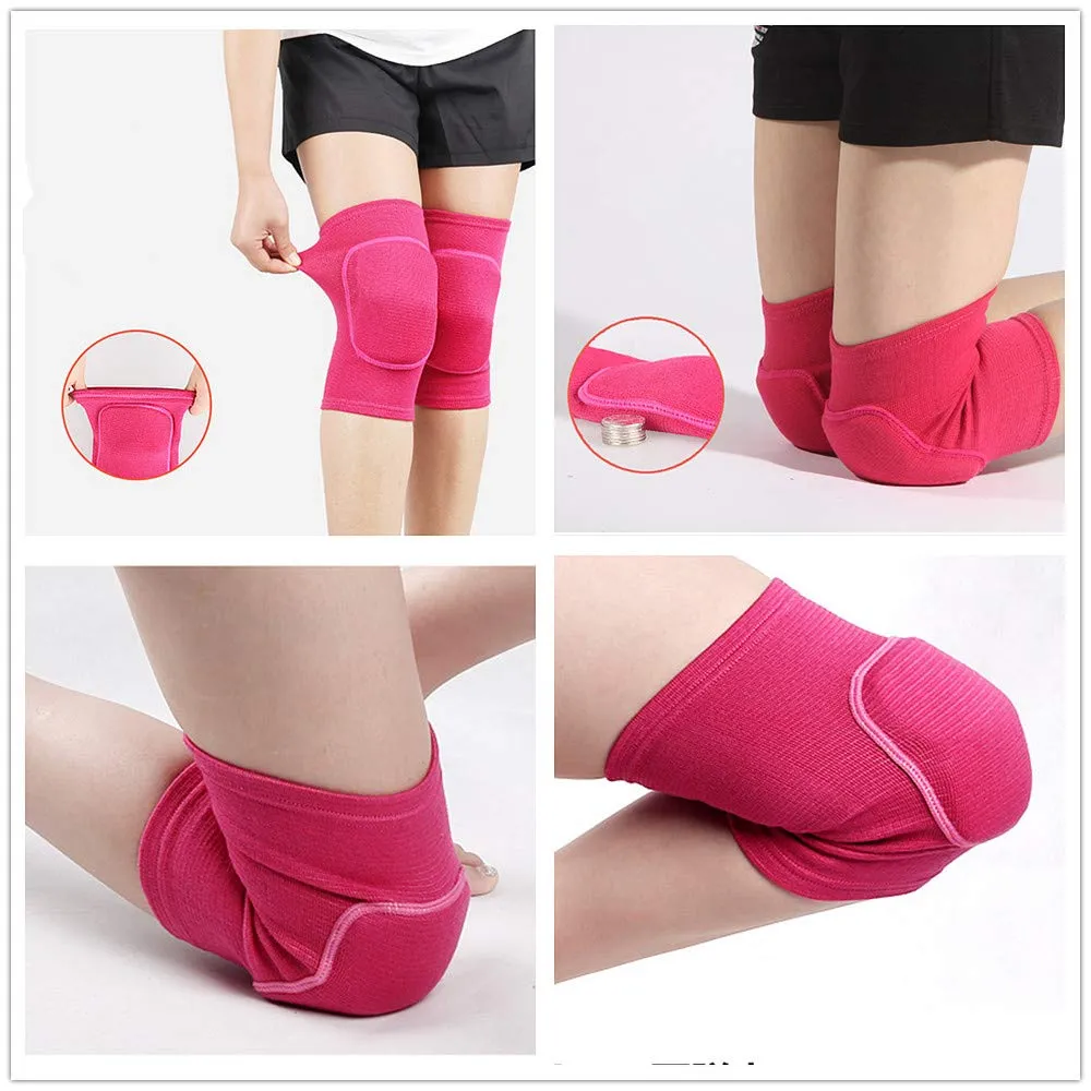 Soft Kneepad for Dancer,Adult Biking Football Soccer Tennis Workout Climbing Exercise Work Yoga Pole Dance Volleyball Kids Roller Skating Knee Brace Sleeve with Sponge