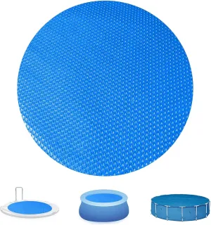 Solar Pool Covers Blankets, Round Solar Pool Cover for Above Ground and In Ground Pool Round Swimming Pools, Solar Pool Hot Tub Floating Thermal Blanket Dustproof Cover (6 Ft)
