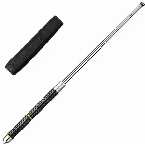 Solid Telescopic Three-Section Pole, Outdoor Swing Stick, Window Break, Portable Trekking Pole, Solid, Alloy Steel, Comfortable and Firm Grip
