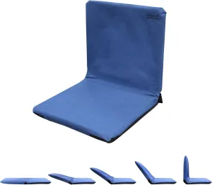 Stadium Seats, Meditation Cushion, Padded Floor Chair with Back Support, Adjustable Multiangle Floor Cushions, Japanese Floor Chair for Outdoor Indoor Reading Gaming & Working (Blue)