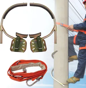 Stainless Steel Climbing Tree Spikes/Climbing Trees Tool, Tree Climbing Gear with Seat Belt, Rust-Proof and Wear-Resistant, Outdoor Sports Supplies,set-300model