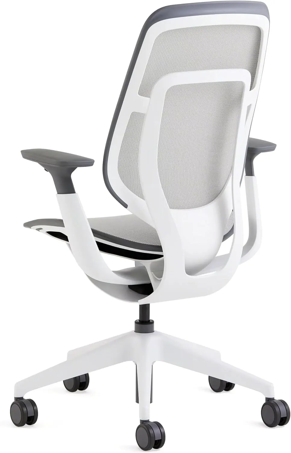 Steelcase Karman Mesh Ergonomic Desk Chair - Adjustable Desk Chair - 4 Points of Adjustability - Lumbar Support - Seagull Frame & Platinum Mesh