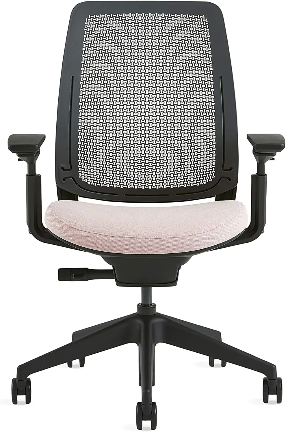 Steelcase Series 2 Office Chair, Air Back, Wheels for Hard Flooring, Era Fabric (Blue Nickel)