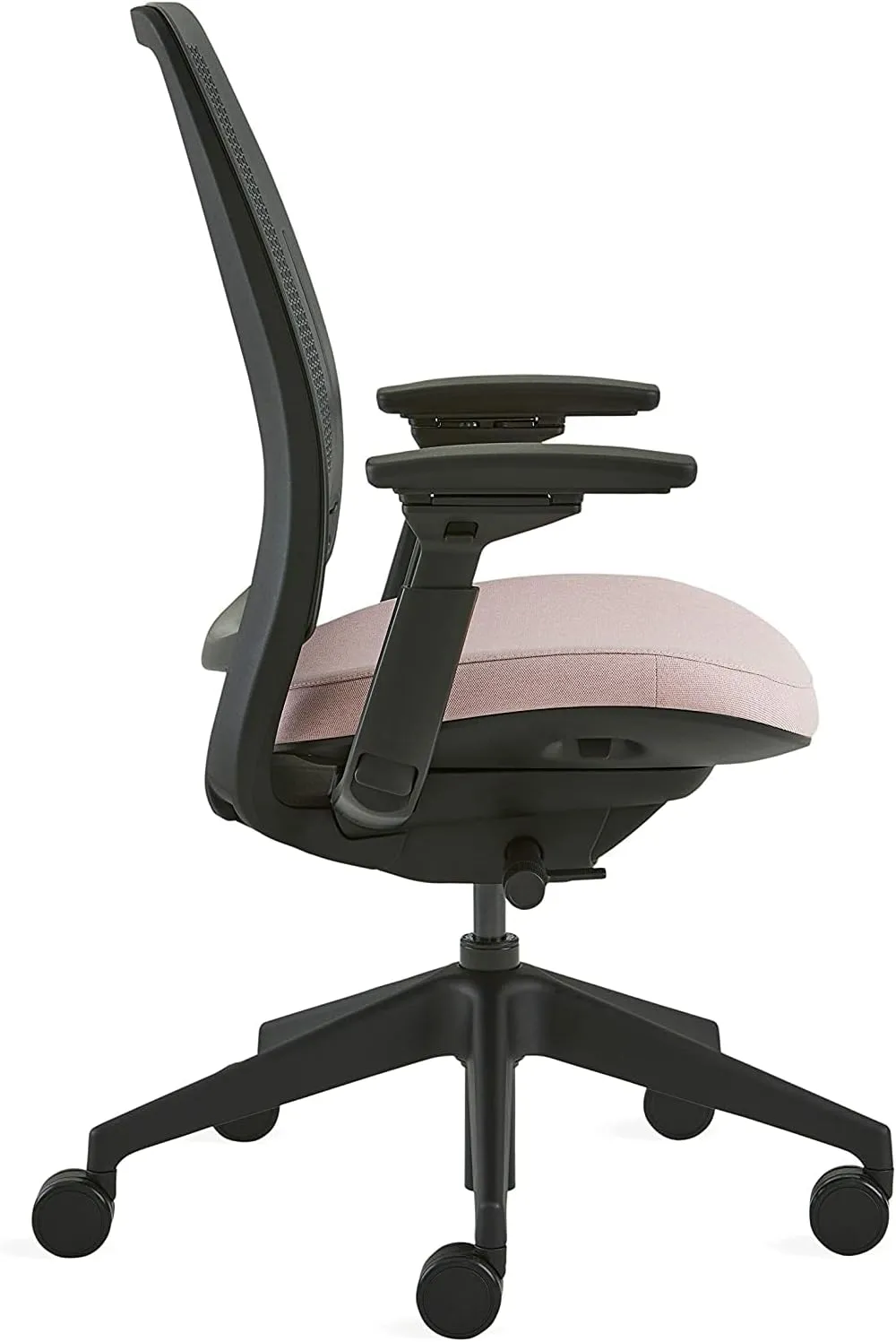 Steelcase Series 2 Office Chair, Air Back, Wheels for Hard Flooring, Era Fabric (Blue Nickel)