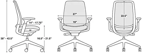 Steelcase Series 2 Office Chair with Headrest, Seagull Frame, Air Back and 3D Microknit Cogent Connect Merlot