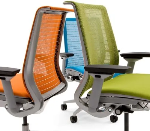 Steelcase Think Chair, Wasabi 3D Knit Back with Wasabi Fabric Seat