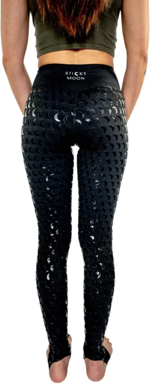 Sticky Moon Pole Dance Leggings with Grip/Aerial Leggings with Grip/Pole Dance Clothing/Black Dance Leggings