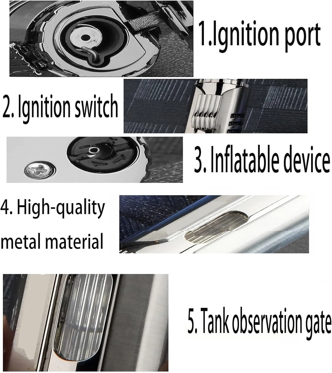 Straight jet windproof blue flame lighter, metal lighter, strong wind protection, transparent beam, suitable for indoor and outdoor use, adjustable flame size, can be filled with butane (butane not in