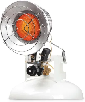 SunRite by Mr. Heater Single Tank Top Propane Radiant Heater, 10-15,000 BTU, Portable, Garage, Camping, Ice Fishing, 3 Settings