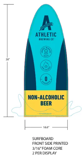 Surfboard Pole : Referral discount POS Efficient Topper