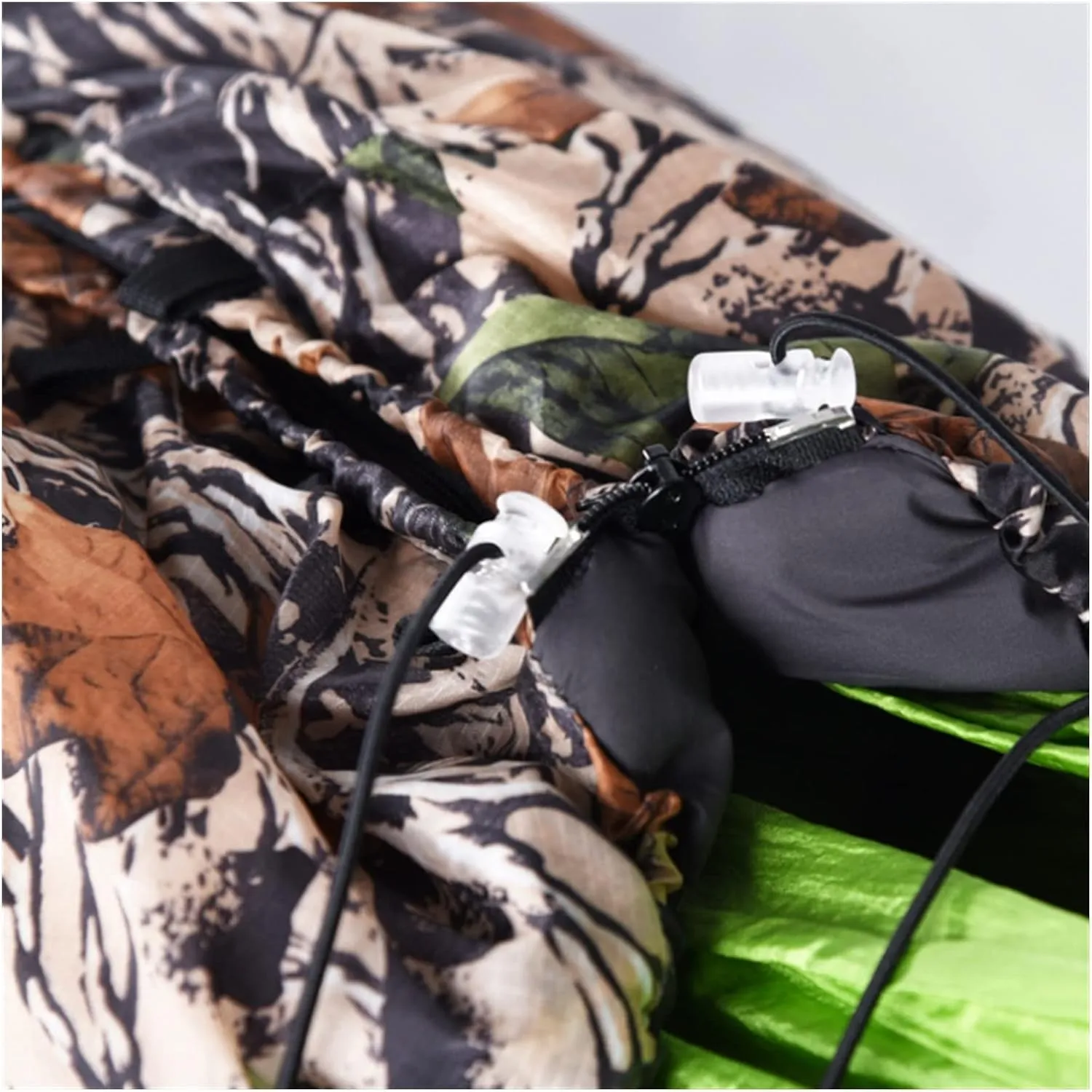 Swing Set Warm Hammock, 0-15 Degree Ultra Light Hammock Quilt, Warm Cotton Cover, Sleeping Bag Blanket, Camping Backpack Camouflage Army Green Swing Seat (Color : Army Green)