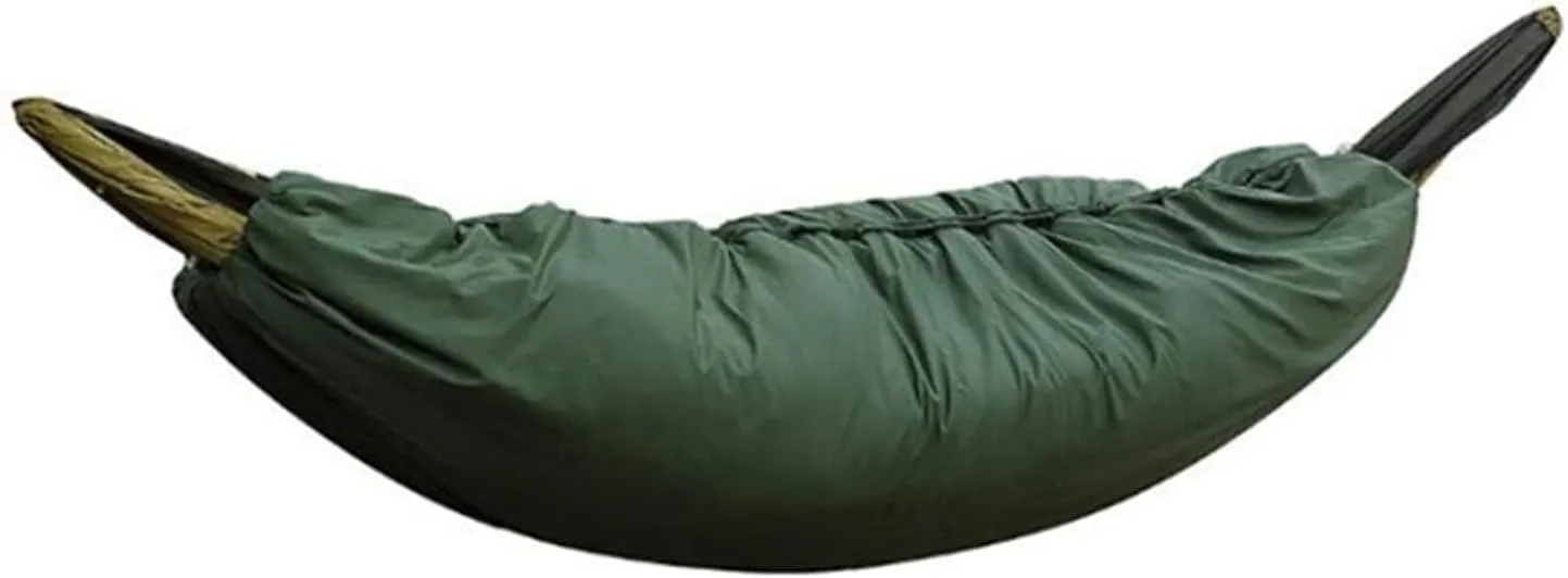 Swing Set Warm Hammock, 0-15 Degree Ultra Light Hammock Quilt, Warm Cotton Cover, Sleeping Bag Blanket, Camping Backpack Camouflage Army Green Swing Seat (Color : Army Green)