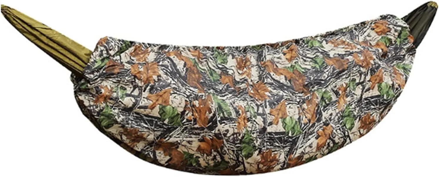 Swing Set Warm Hammock, 0-15 Degree Ultra Light Hammock Quilt, Warm Cotton Cover, Sleeping Bag Blanket, Camping Backpack Camouflage Army Green Swing Seat (Color : Camouflage)