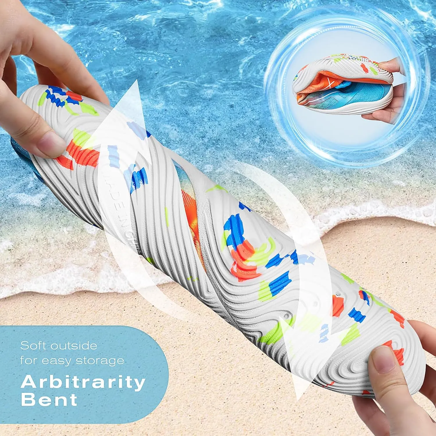 Tanamo Water Shoes for Women Men Quick Dry Swim Beach Barefoot River Aqua Shoes for Hiking Boating Camping Grounding Surfing