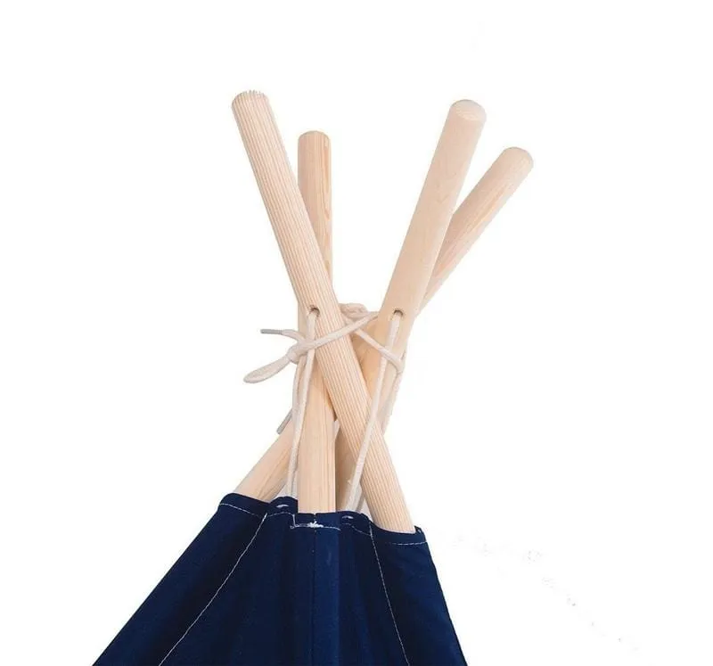 Tent/Tepee - Blue and White Striped