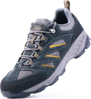 TFO Men’s Breathable Hiking Shoes Lightweight Anti-Slip Support Cushion Soft Lace-up Tear-Resistant for Outdoor Trekking Walking