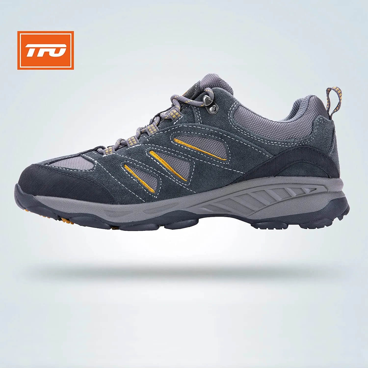 TFO Men’s Breathable Hiking Shoes Lightweight Anti-Slip Support Cushion Soft Lace-up Tear-Resistant for Outdoor Trekking Walking