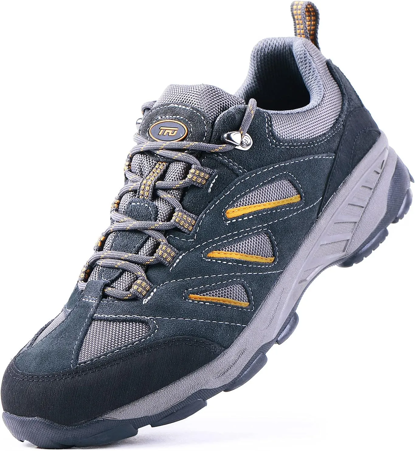 TFO Men’s Breathable Hiking Shoes Lightweight Anti-Slip Support Cushion Soft Lace-up Tear-Resistant for Outdoor Trekking Walking