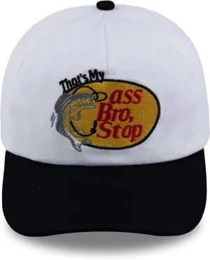 That's My Ass Bro,Stop Trucker Cap Embroidery Fishing Foam Mesh Hat - Funny Naughty Snapback Truck Hat Baseball Cap