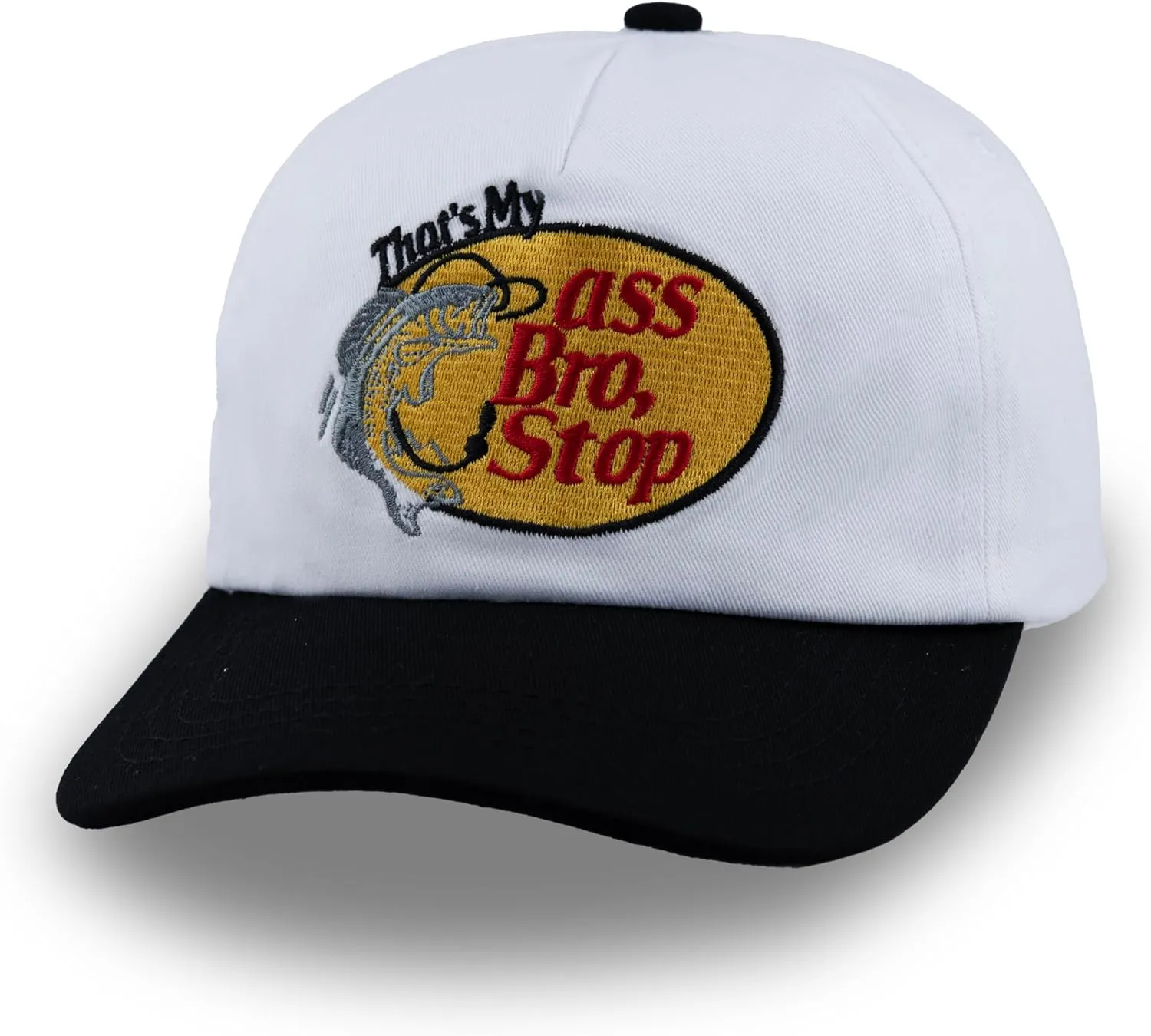 That's My Ass Bro,Stop Trucker Cap Embroidery Fishing Foam Mesh Hat - Funny Naughty Snapback Truck Hat Baseball Cap
