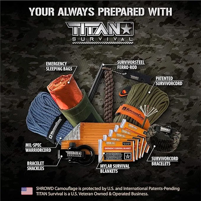 TITAN Survival Two-Sided Emergency Mylar Survival Blankets, 5-Pack (Safety-Orange)