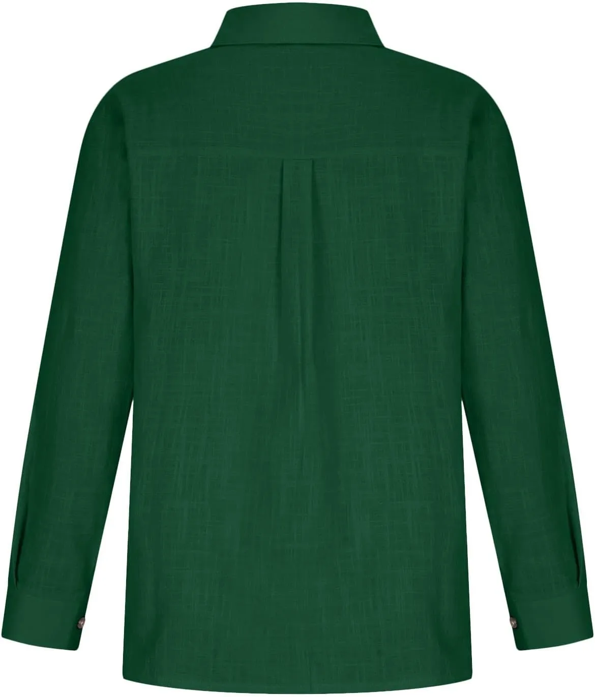 Tops for Women 2024 Cotton Linen Plus Size Long Sleeve Button Down Shirts Work Office Loose Casual Fit Clothes