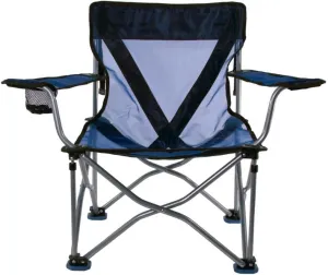 Travel Chair French Cut Portable Beach Chair for Outdoor Trips, Folding Camping Chair with Bag, Blue