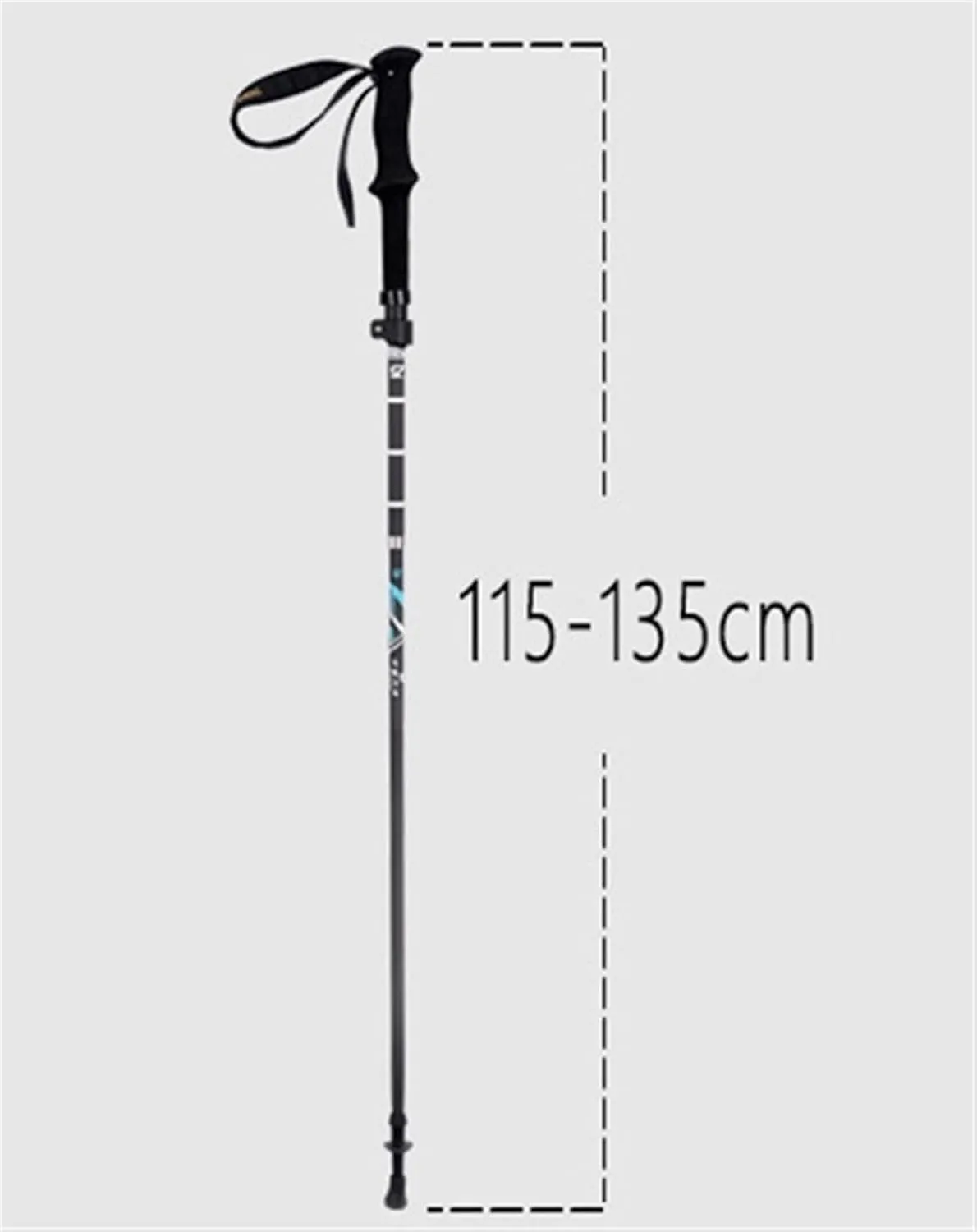 Travel Trekking Pole Trekking Poles Hiking Poles Carbon Fiber Walking Poles Stick Ultralight Adjust for Camping Outdoor Activities