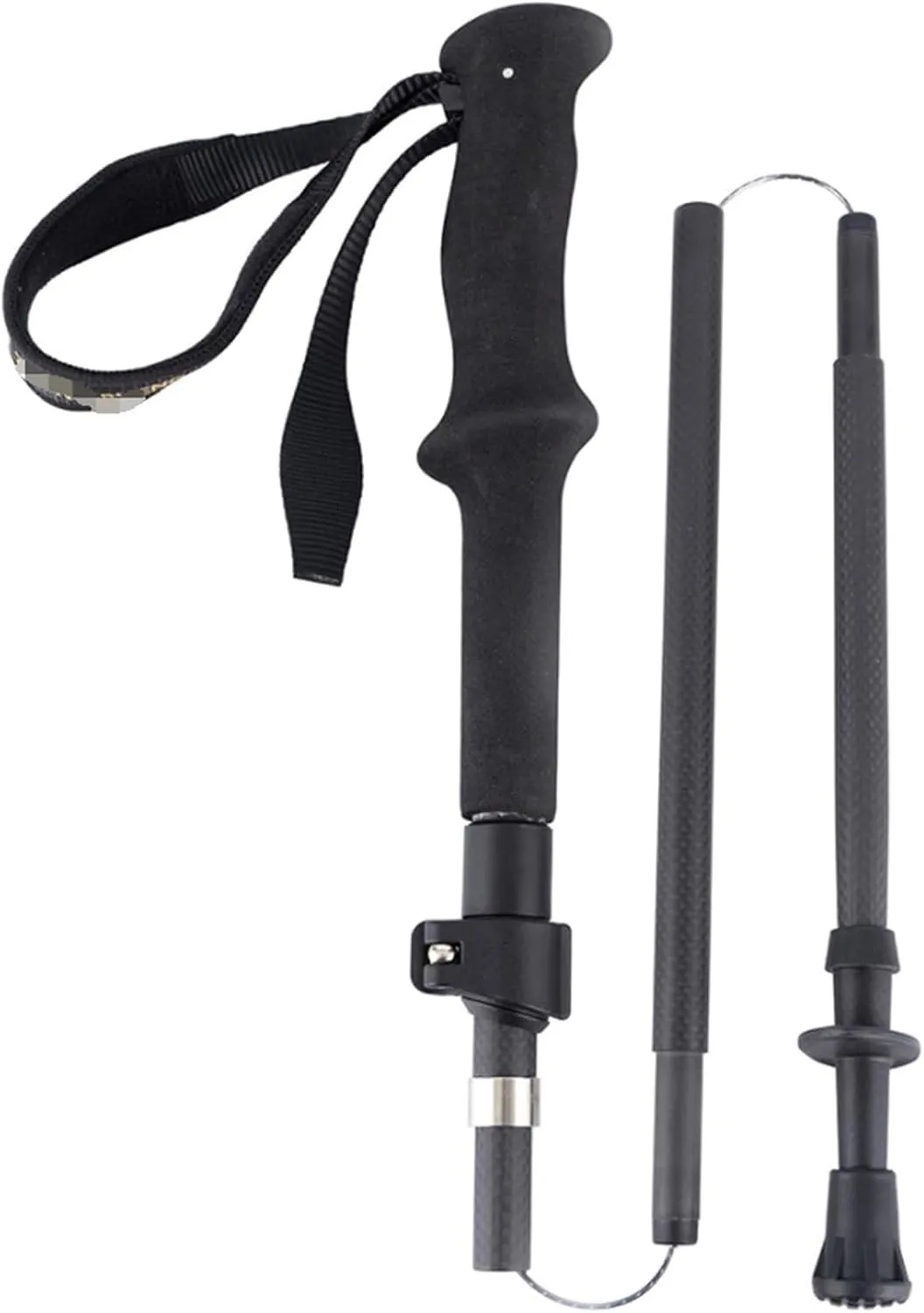 Travel Trekking Pole Trekking Poles Hiking Poles Carbon Fiber Walking Poles Stick Ultralight Adjust for Camping Outdoor Activities