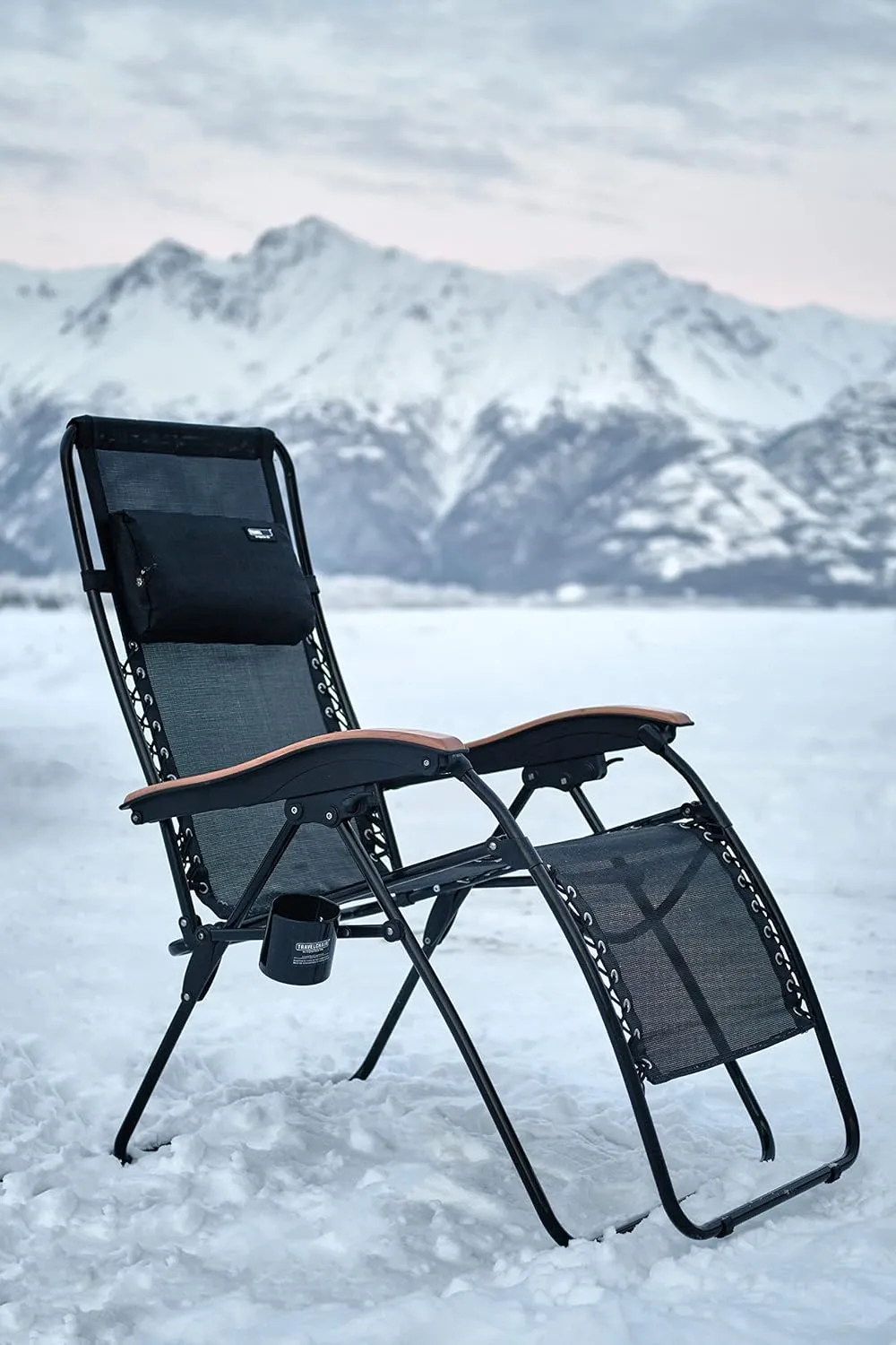 TravelChair Lounge Lizard, Breathable Mesh Outdoor Chaise Chair, Black One Size