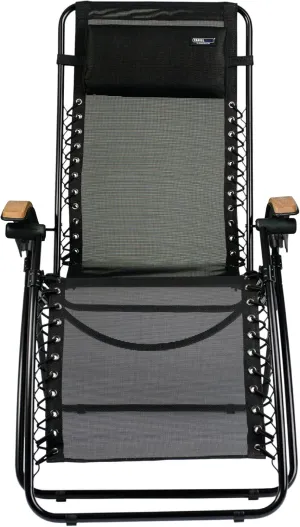 TravelChair Lounge Lizard, Breathable Mesh Outdoor Chaise Chair, Black One Size