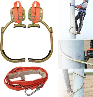 Tree Climbing Gear, Non-Slip Climbing Tree Spikes with Seat Belt, Stainless Steel Climbing Trees Tool for Electric Worker, Hunting Observation, Simple to Use,set-500model