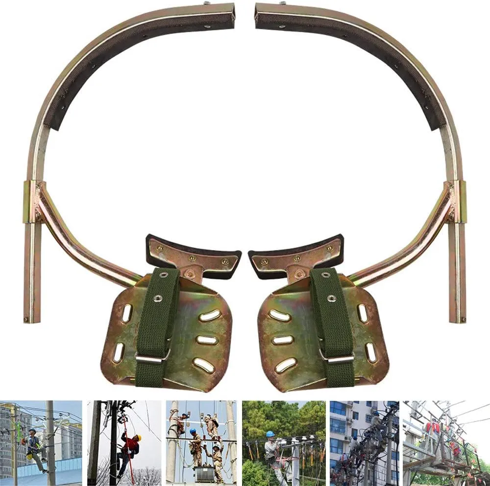 Tree Climbing Spikes for Tree Work, Non-Slip Tree Climbing Tool, Stainless Steel Tree Climbing Gear for Electric Worker, Hunting Observation, Simple to Use,550model