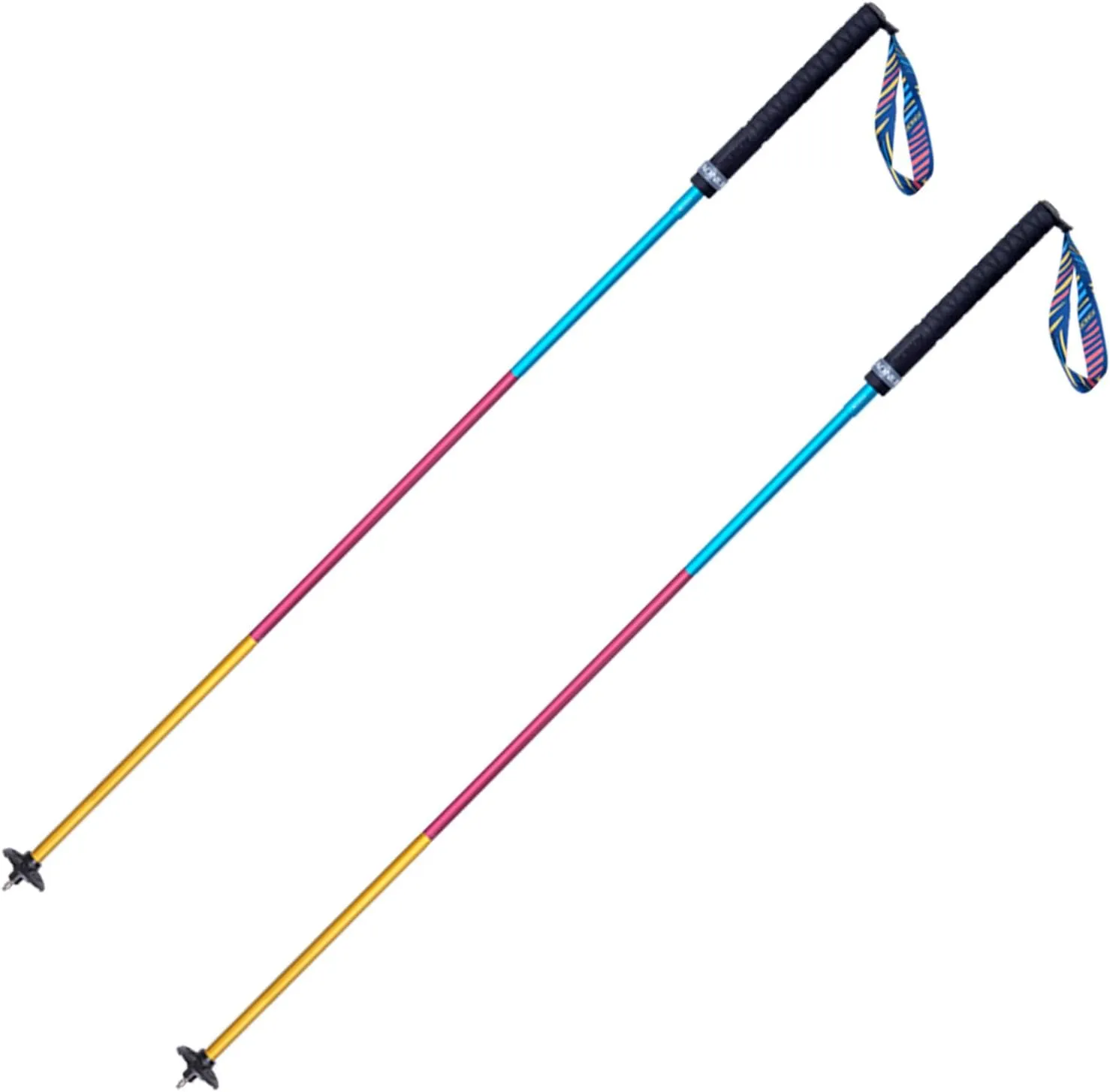 Trekking Poles Lightweight, Collapsible Hiking Poles Backpacking Hiking 7075 Aluminum with Anti-Shock and Quick Lock System for Hiking Camping Mountaining Backpacking Walking Trekking