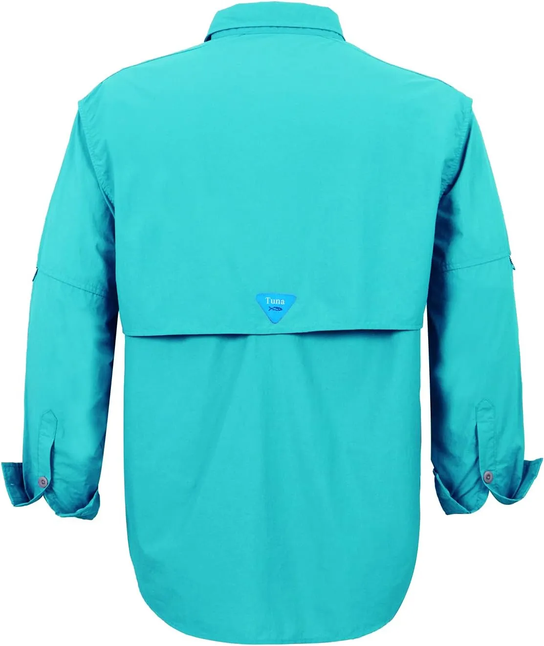 Tuna Men's Fishing Outdoor Button Down UPF 50  Sun Protection Waterproof Hiking Long Sleeve Shirts