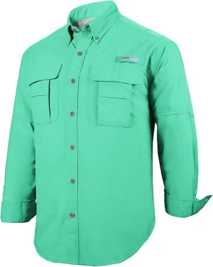 Tuna Men's Fishing Outdoor Button Down UPF 50  Sun Protection Waterproof Hiking Long Sleeve Shirts