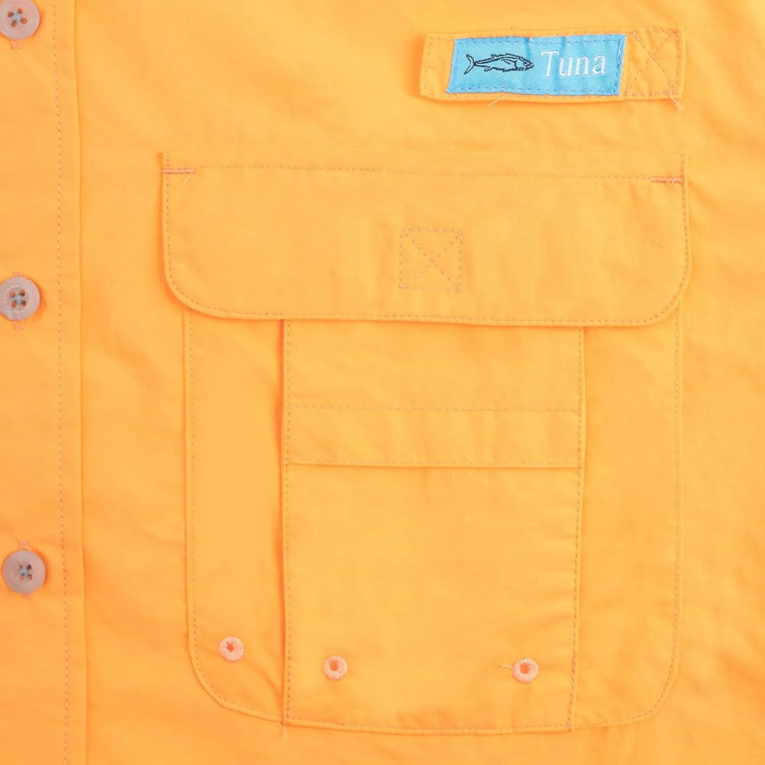 Tuna Men's Fishing Outdoor Button Down UPF 50  Sun Protection Waterproof Hiking Long Sleeve Shirts