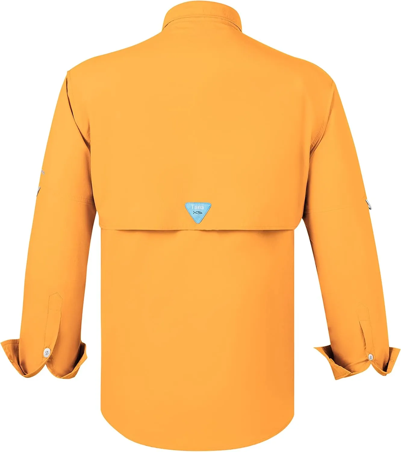 Tuna Men's Fishing Outdoor Button Down UPF 50  Sun Protection Waterproof Hiking Long Sleeve Shirts