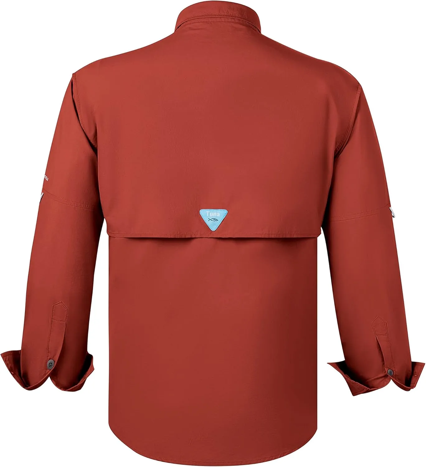 Tuna Men's Fishing Outdoor Button Down UPF 50  Sun Protection Waterproof Hiking Long Sleeve Shirts