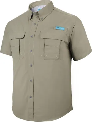 Tuna Men's Fishing Outdoor Button Down UPF 50  Sun Protection Waterproof Hiking Short Sleeve Shirts