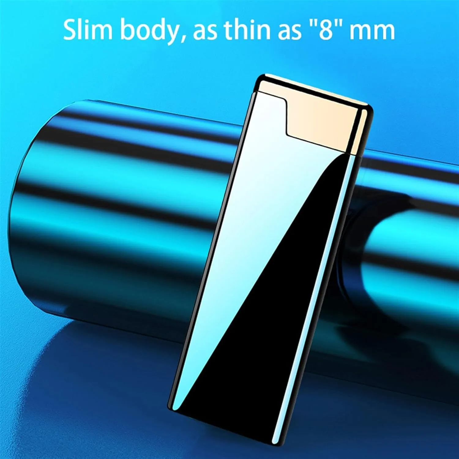 Ultra-Thin Soft Flame Lighter, Portable Metal Traditional Flame Lighter, refillable Adjustable Flame Lighter, Suitable for Men and Women Gifts, Collection, Camping, Gift Box (Color : A)