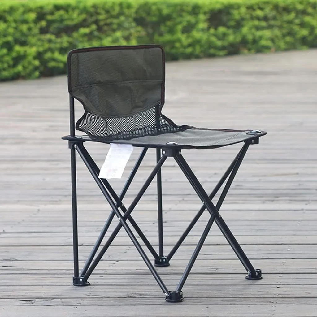 Ultralight Backpack Chair, Folding Camping Chair, Compact Folding Chair, Camping, Hiking, Traveling, Fishing (Color : Black, Size : 68.5 * 42 * 42CM)