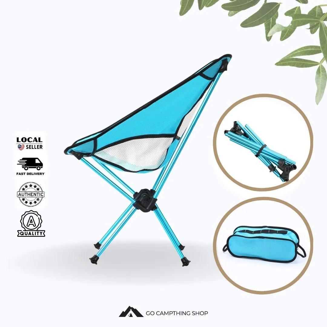 Ultralight Camping Outdoor Folding Chair Durable Cationic Polyester Bench Eco Friendly