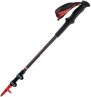 Ultralight Carbon Fiber Trekking Poles with Quick Lock System, Telescopic Hiking Walking Sticks for Hiking, Trekking, Camping, Skiing, Travel, and Climbing