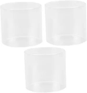 Uonlytech 3pcs Gas Lantern Cover Replacement for Camping Lanterns Outdoor Oil Lamp Chimney Glass Shade Lantern Replacement Parts Gas Lanterns Outdoor Accessories