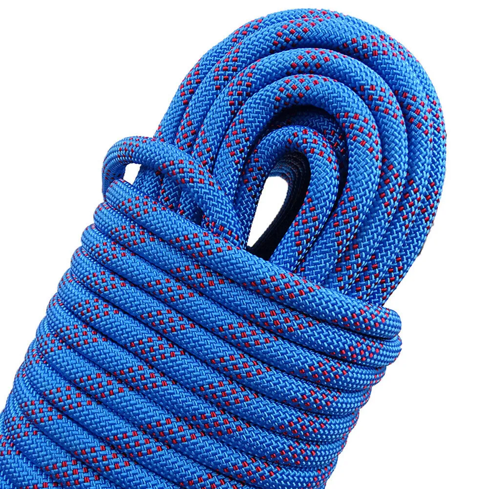 US 3300lbs Heavy Duty Climbing Rope Static Rock-Climbing Escape Rescue Cord 10MM
