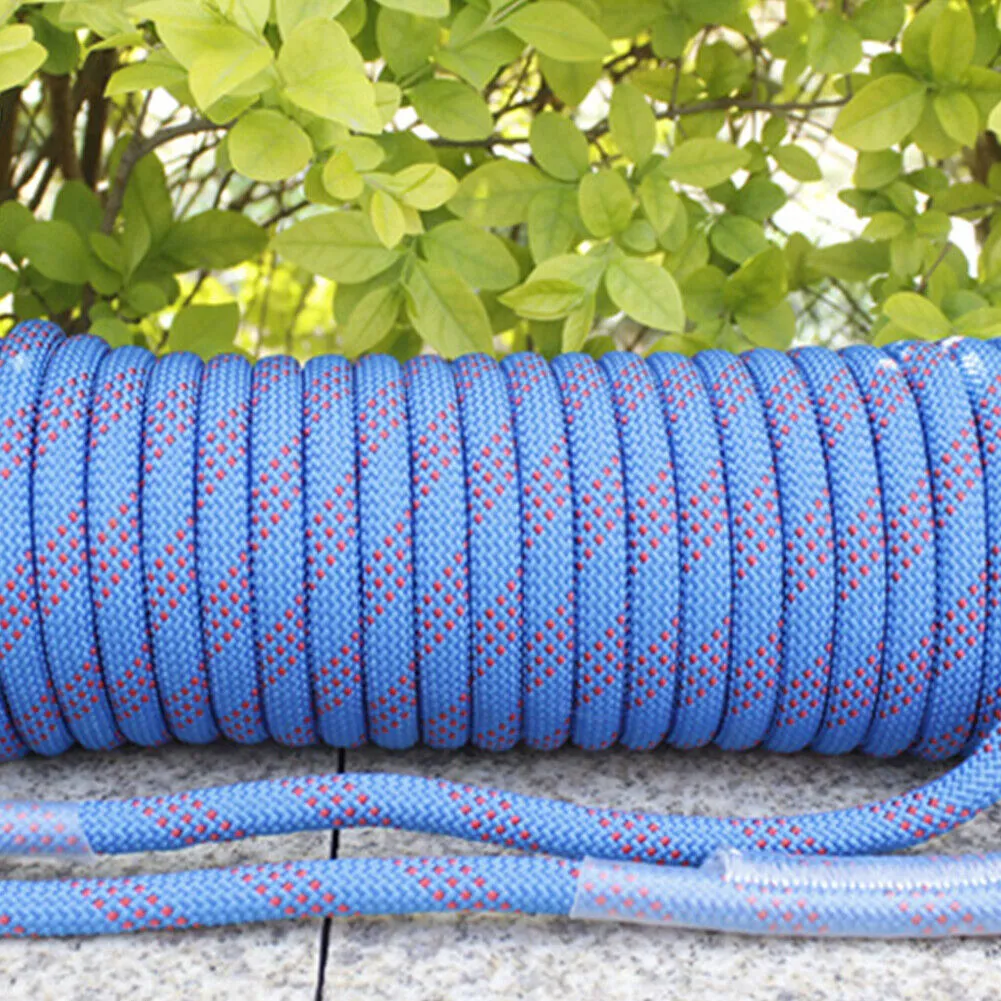 US 3300lbs Heavy Duty Climbing Rope Static Rock-Climbing Escape Rescue Cord 10MM