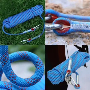 US 3300lbs Heavy Duty Climbing Rope Static Rock-Climbing Escape Rescue Cord 10MM